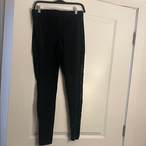 Express Black Leggings with Subtle Stitching
